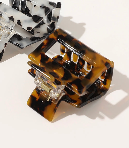 Small Tortoise Acetate Hair Clip claw - Bellebunch