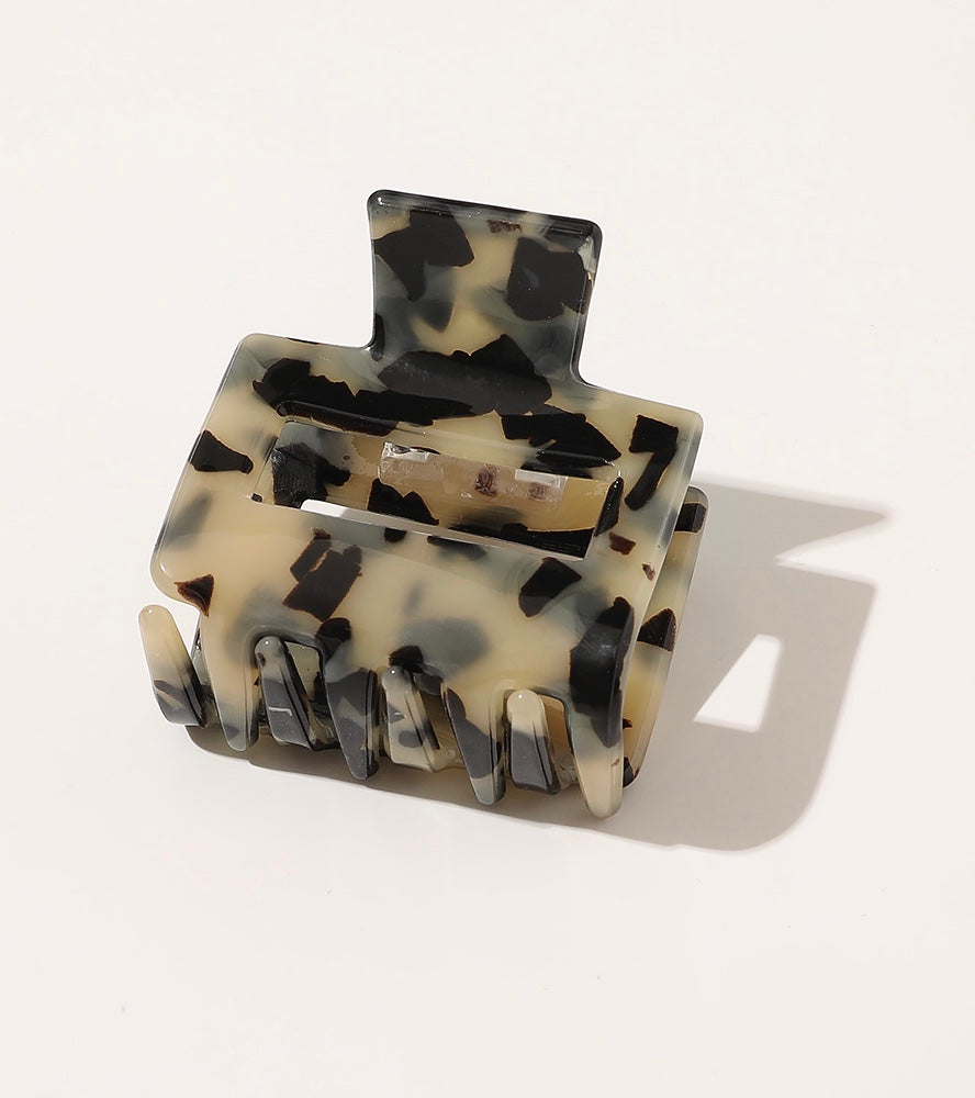 Small Tortoise Acetate Hair Clip claw - Bellebunch