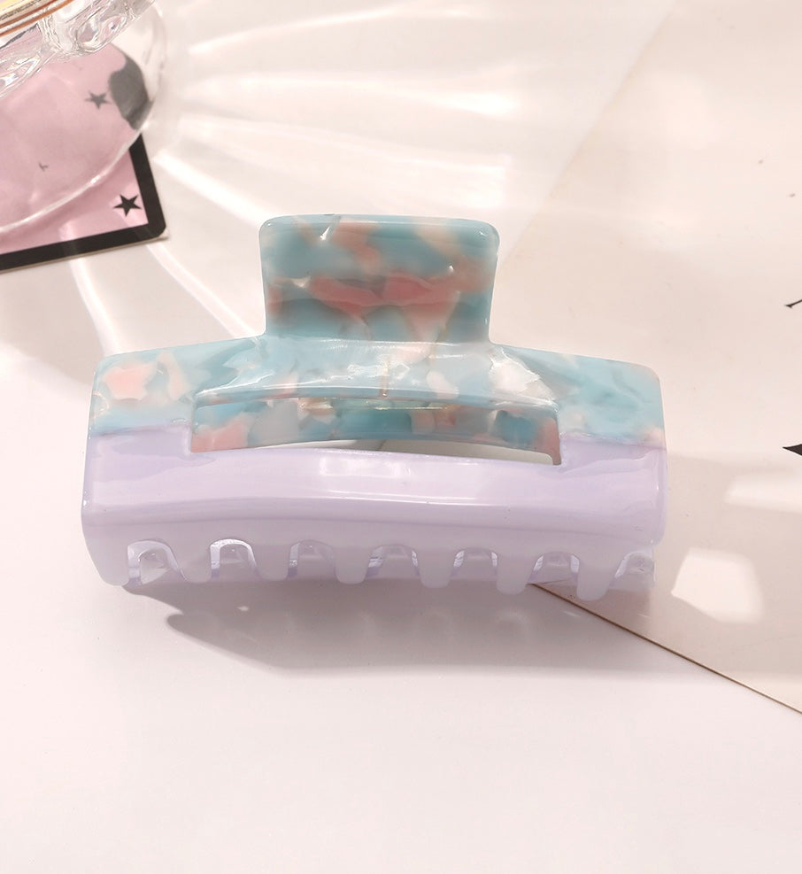 Medium Rectangular Acrylic Hair Claw Clips - Bellebunch