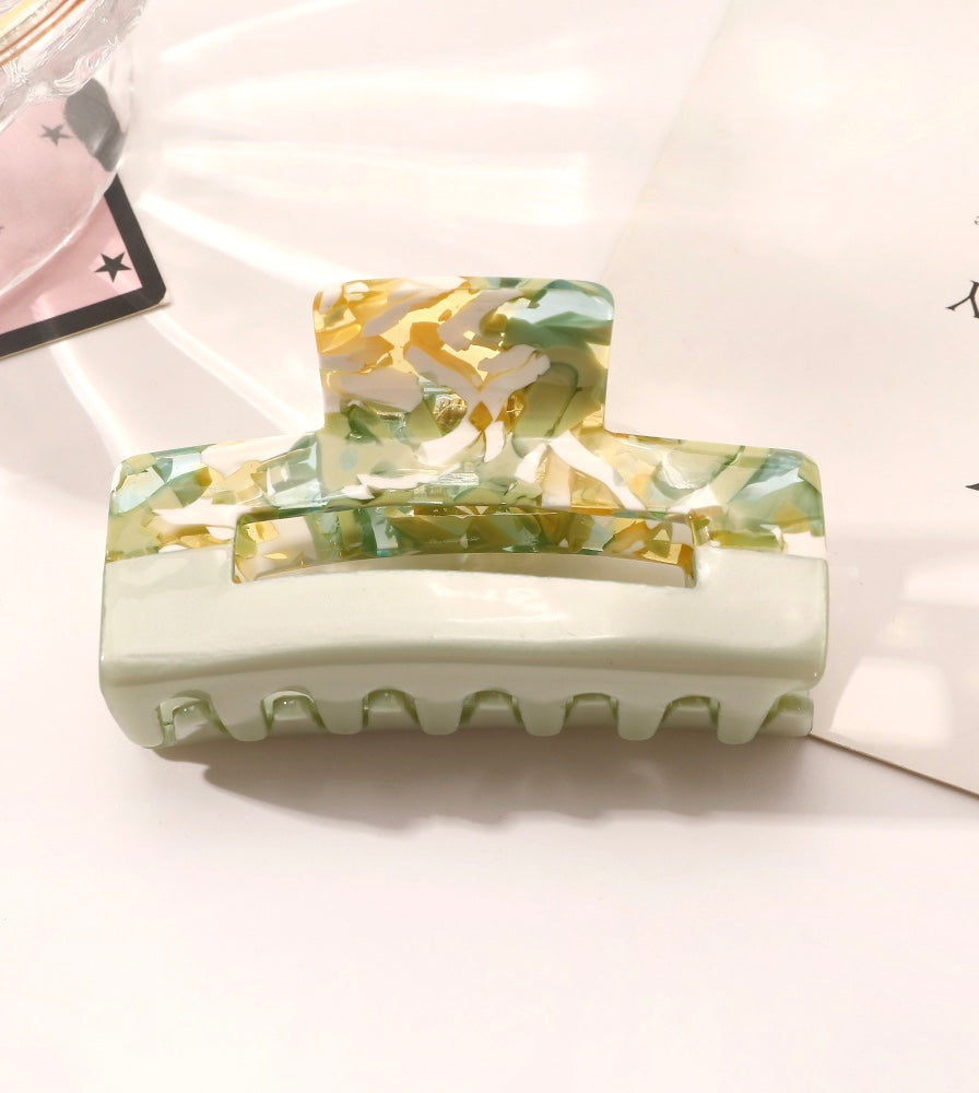 Medium Rectangular Acrylic Hair Claw Clips - Bellebunch