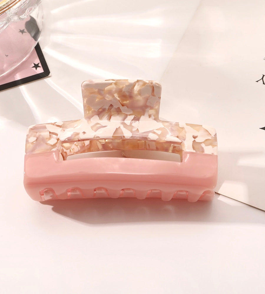 Medium Rectangular Acrylic Hair Claw Clips - Bellebunch