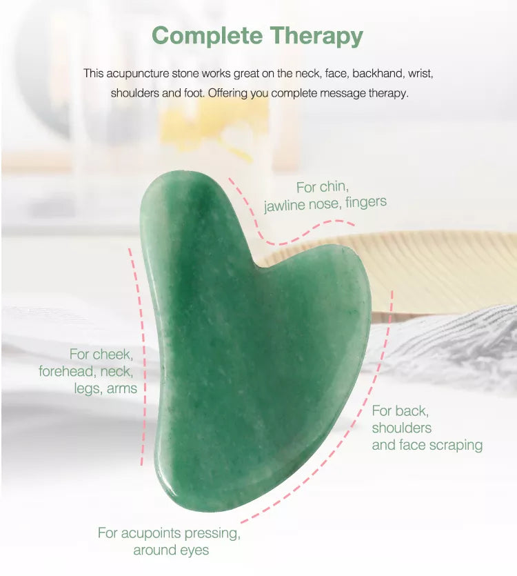 Jade Roller and Gua Sha Set - Bellebunch